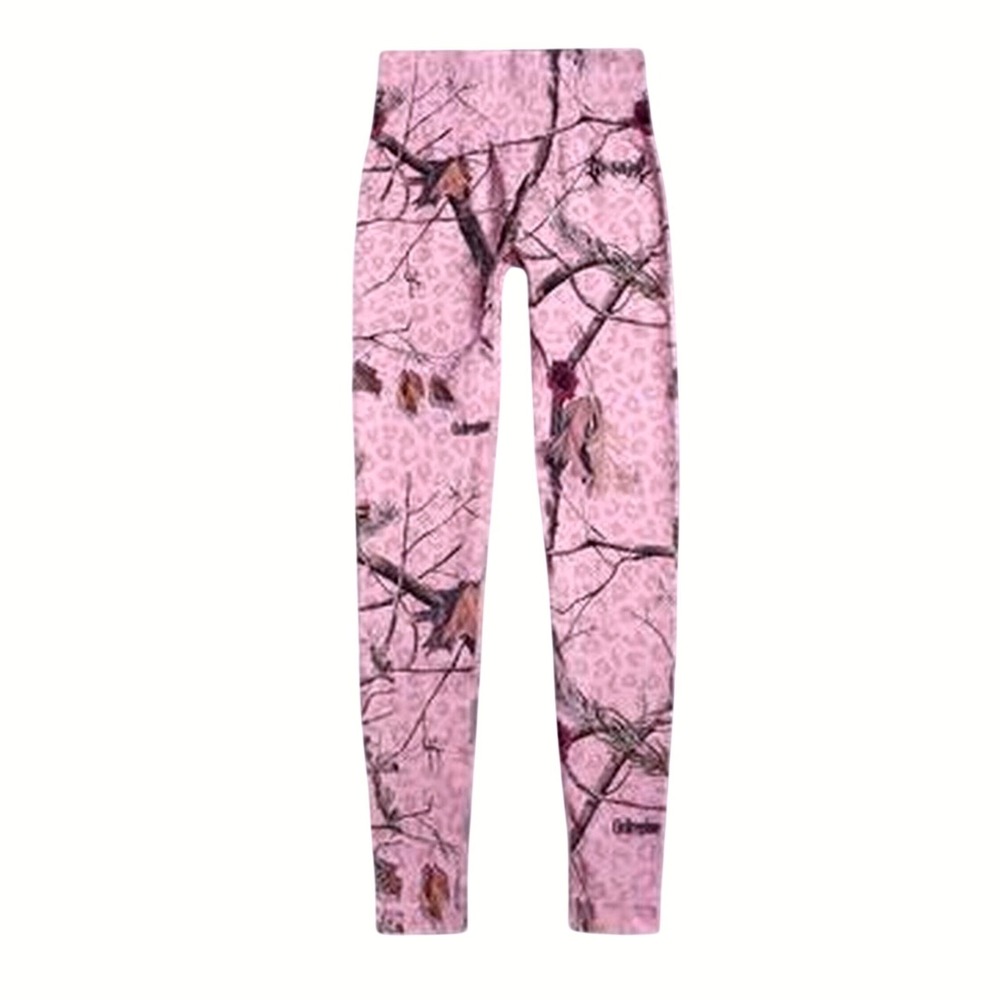Civil regime baby pink leopard camo XL leggings